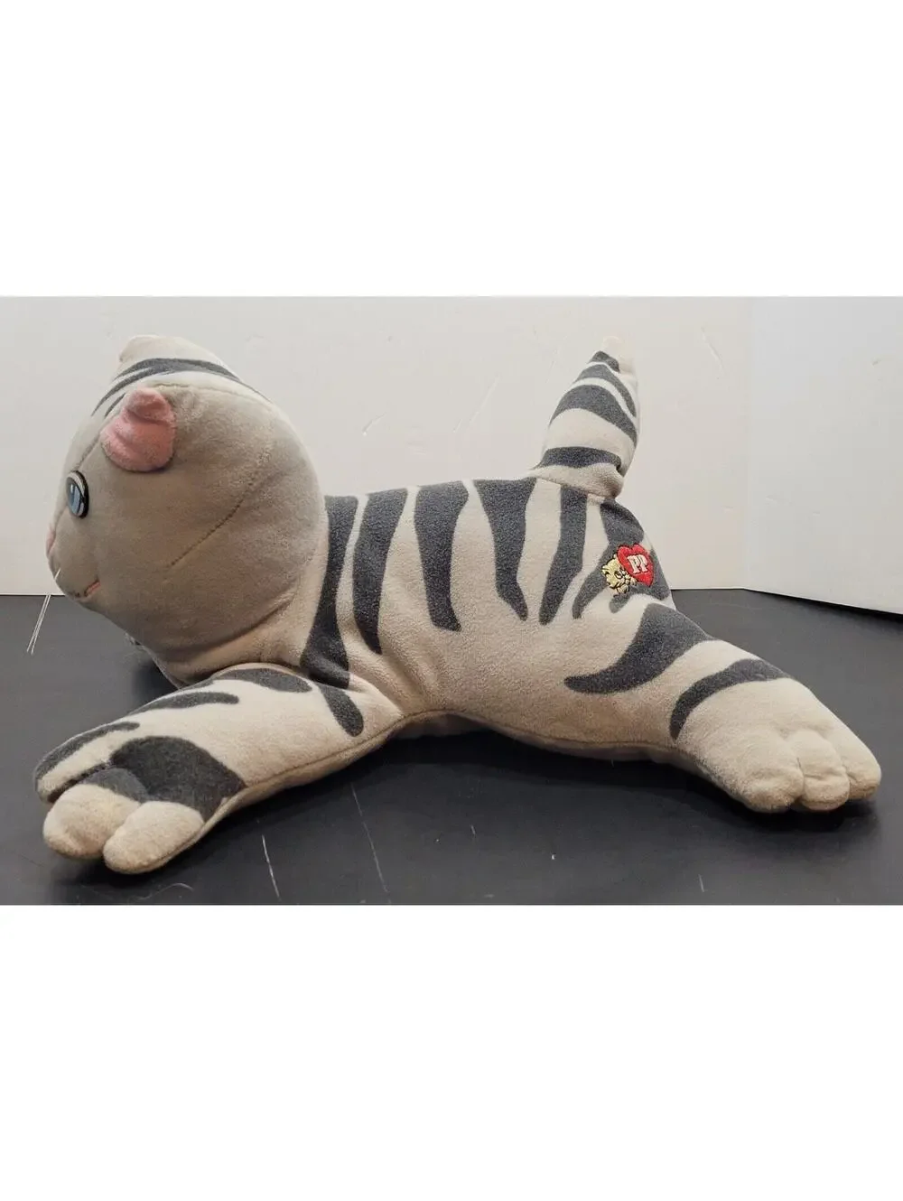 Vintage 1985 Pound Purries Plush Gray Striped Cat Kitten